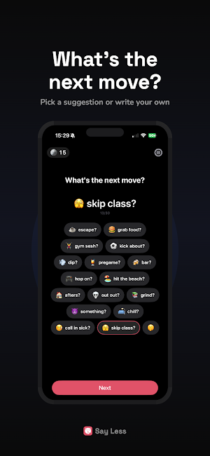 Say Less: Lock it in Screenshot 2