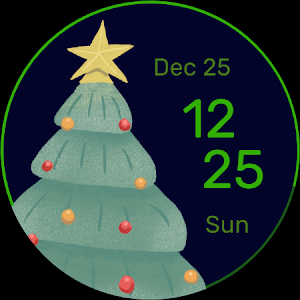 Christmas Tree Watch Face Screenshot 1