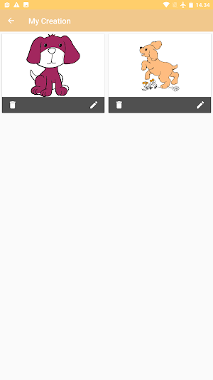 Dog coloring game Screenshot 1