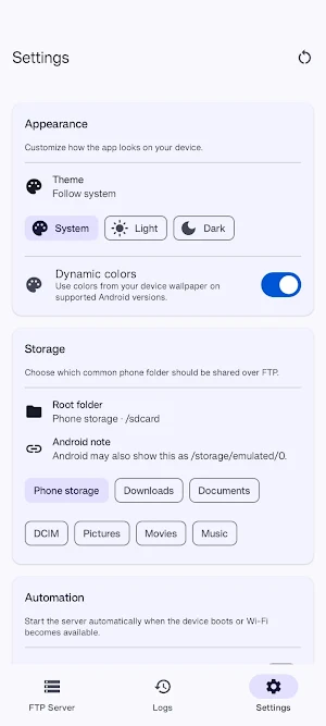 WiFi FTP Server Pro Screenshot 2