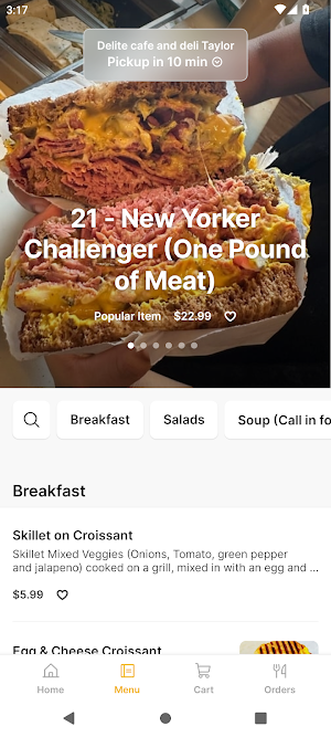 Delite Café & Deli Screenshot 1