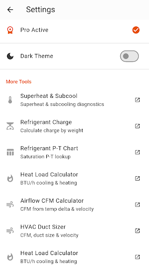 HVAC Unit Converter - Tools Screenshot 3