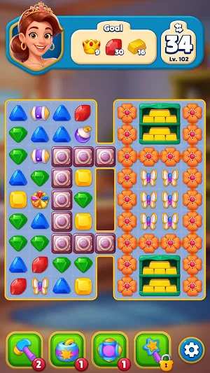 Royal Jewel - Match 3 Decor Screenshot 2