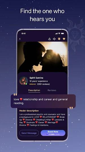 MyHealer Live Psychic Readings Screenshot 1