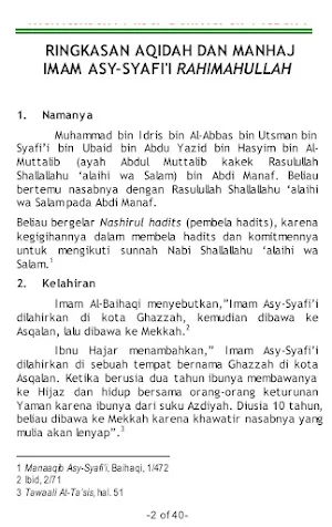 Ringkasan Aqidah Dan Manhaj Screenshot 1