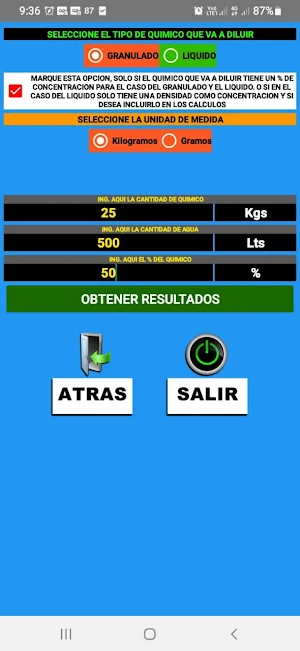 Preparación de Una Solución Screenshot 2