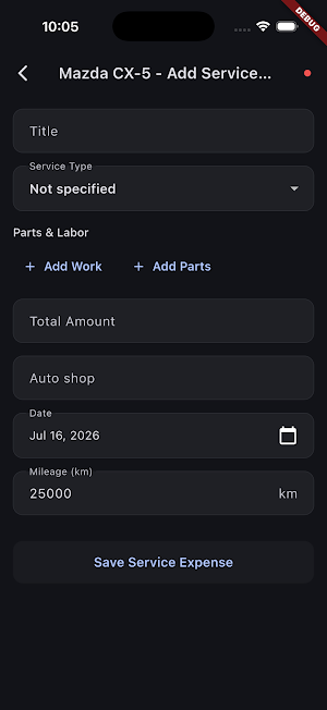 AutoHub: Car Maint Tracker Screenshot 3