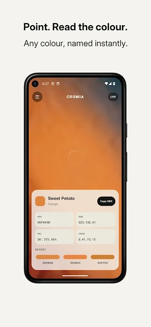 Cromia: Color Picker Camera Screenshot 0