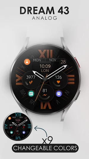 Dream 43 analog watch face Screenshot 2
