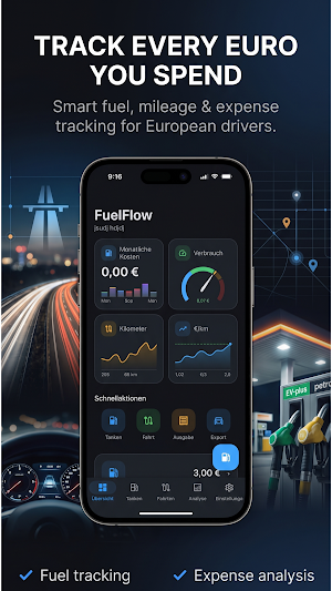FuelFlow: Sprit & Fahrtenbuch Screenshot 0