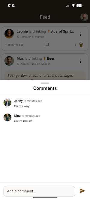 Bierchen - Friends & Drinks Screenshot 1