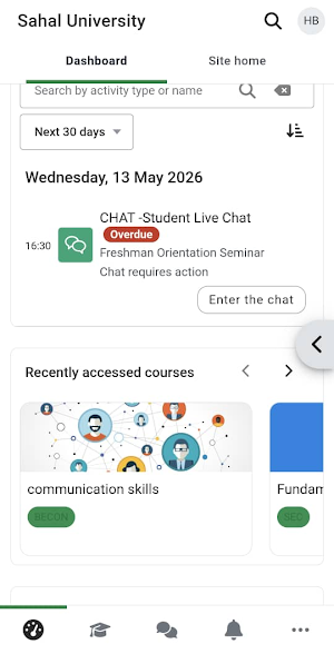 Sahal University ECampus Screenshot 1