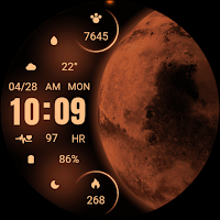 Orange Red Mars ZKin Watch