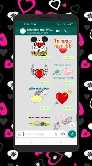 Eu Te Amo Para WAStickerApps 2021 Screenshot 2