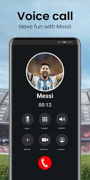 Lionel Messi video call Screenshot 2