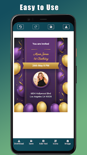 Birthday Invitation Maker Screenshot 2