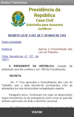 Direitos Trabalhistas Screenshot 1