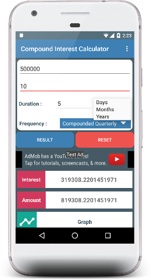 Compound interest calculator Screenshot 2