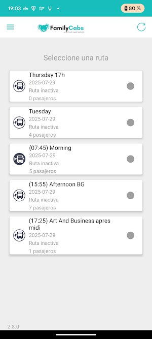 FamilyCabs Screenshot 1