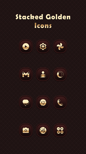Stacked Golden - Red Icons Screenshot 0