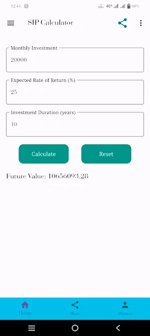 SIP Calculator Screenshot 3