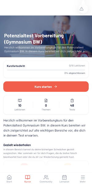 Potenzialtest Vorbereitung Screenshot 0