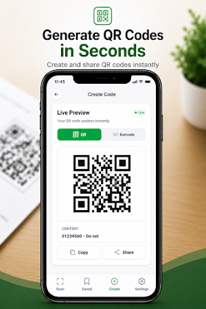 QR/Barcode Scanner & Generator Screenshot 2