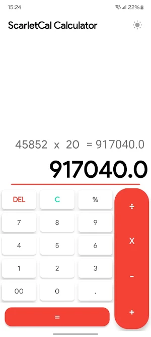 ScarletCal2 Calculator Screenshot 0