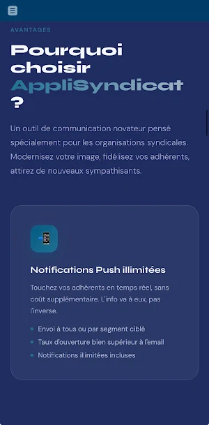Appli Syndicat Screenshot 2