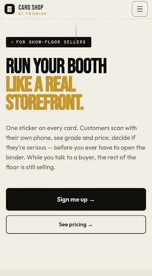 Twomiah Cardshop Screenshot 2