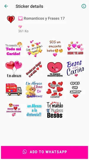Stickers de Amor para WhatsApp Screenshot 2