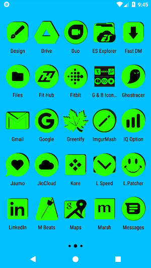 Green and Black Icon Pack Free Screenshot 2