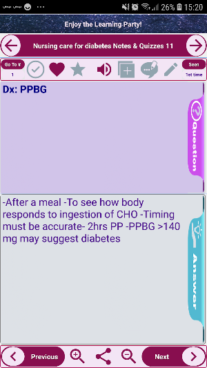 Nursing care for diabetes Exam Review notes & quiz Screenshot 0
