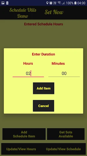 Schedule Utilities Screenshot 3