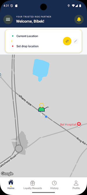 SubhYatra - Ride booking app Screenshot 2
