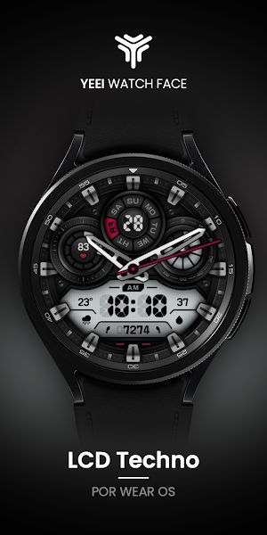 LCD Techno Watch Face Screenshot 0