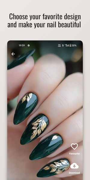 Forest Greens Nail Art Design Screenshot 2