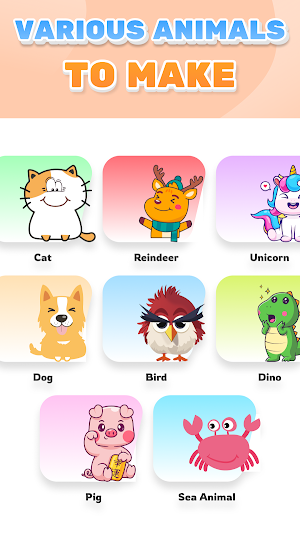 Animal Maker - DIY Funny Emoji Screenshot 3