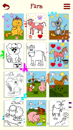 Kid Artist - Animals Coloring Screenshot 2