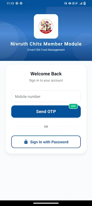 Nivruth Chits Member Module Screenshot 0