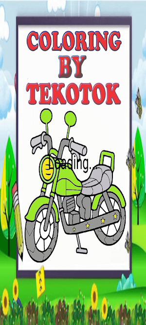 Ninja Motorcycle Coloring Screenshot 0