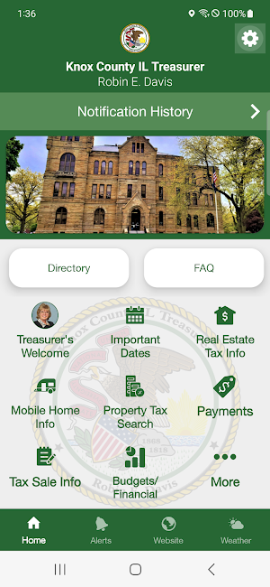 Knox County Treasurer IL Screenshot 0