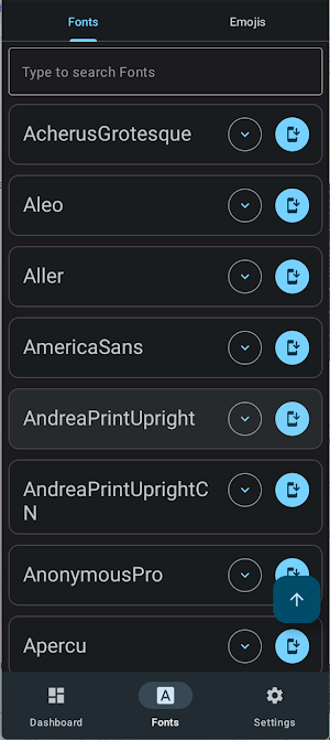 Font Manager Screenshot 2