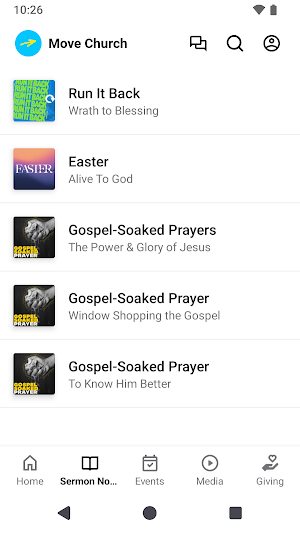 Move Church App Screenshot 1