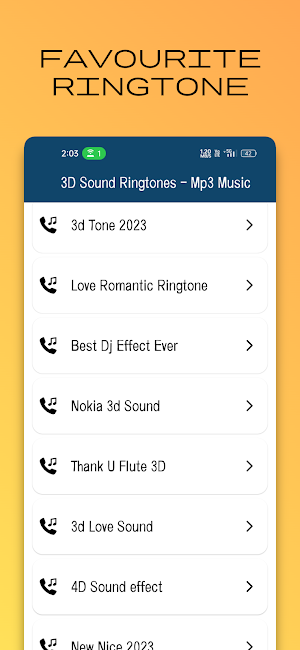 3D Sound Ringtones - Mp3 Music Screenshot 2
