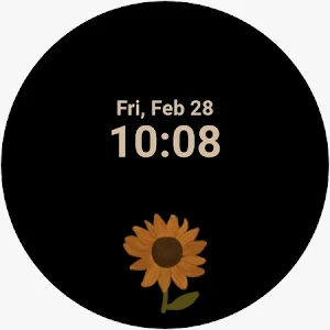 Sunflowers Watch Face Animated Screenshot 1