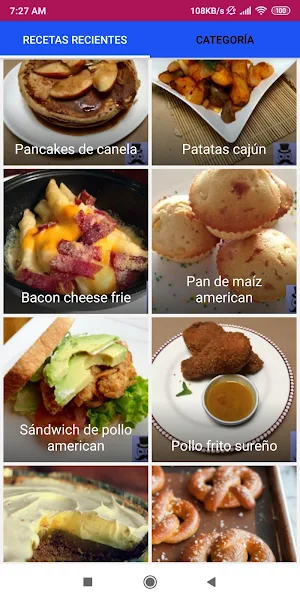 Recetas comida Estados Unidos Screenshot 3