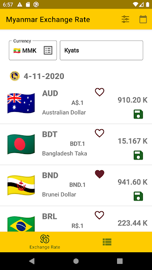 Myanmar Currency Exchange Rate Live Screenshot 0
