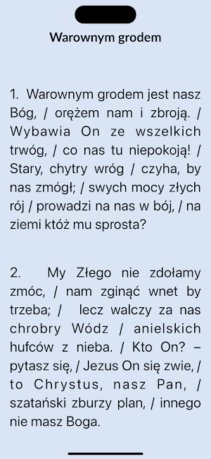 eŚpiewnik Screenshot 2