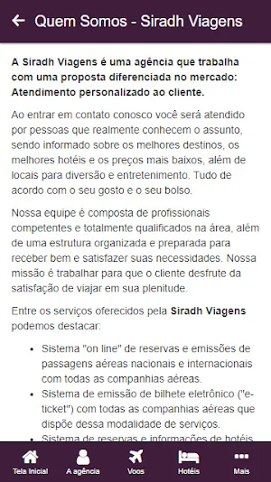 Siradh Viagens Screenshot 1